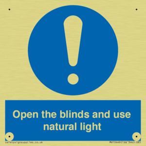Open the blinds and use natural light